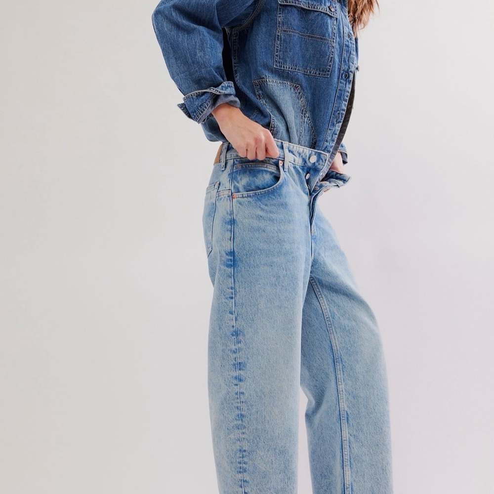 Free People Deep Trance Mid Rise Dropped Boyfriend
